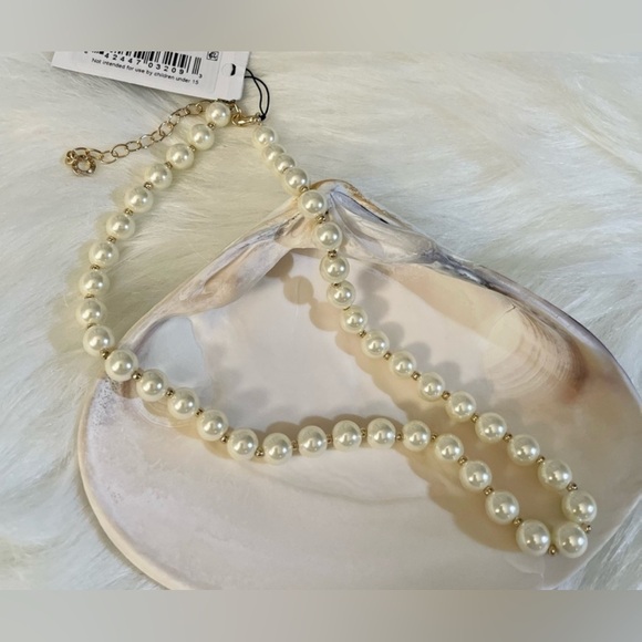 Anne Klein Jewelry - Perfectly Pearl Pearl Collar Necklace 16”